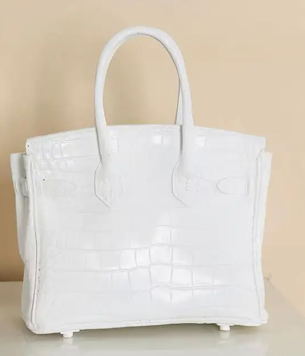 Luxury “Birkin” Inspired Resin Purse Vase