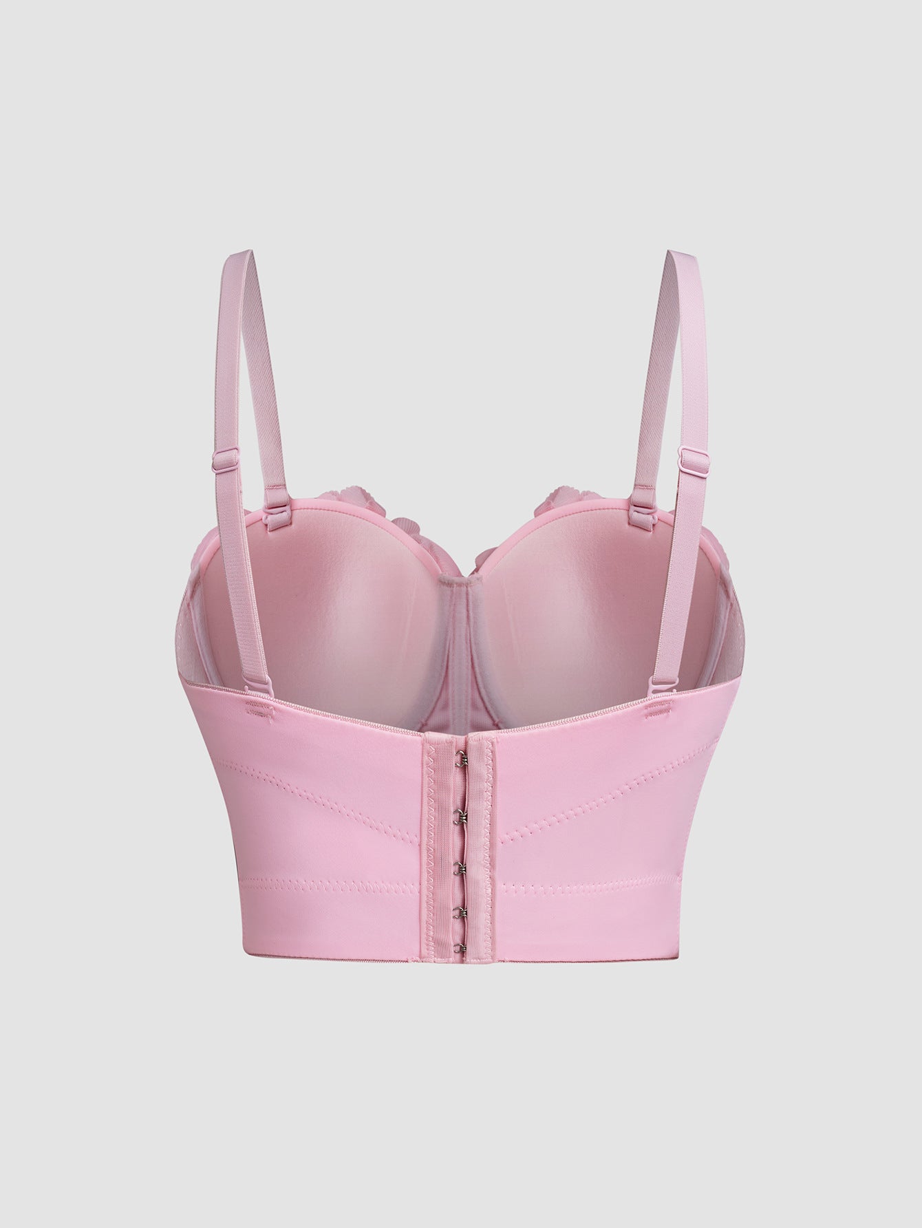 Mala 3D Floral and Pearl Embellished Bustier