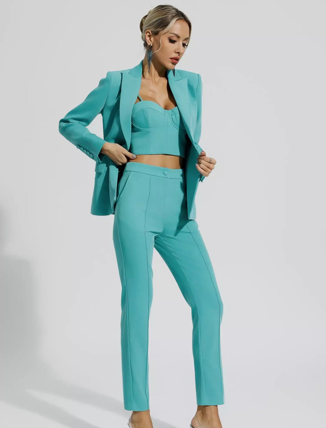 Siobhan Bralette, Blazer and Pant Set