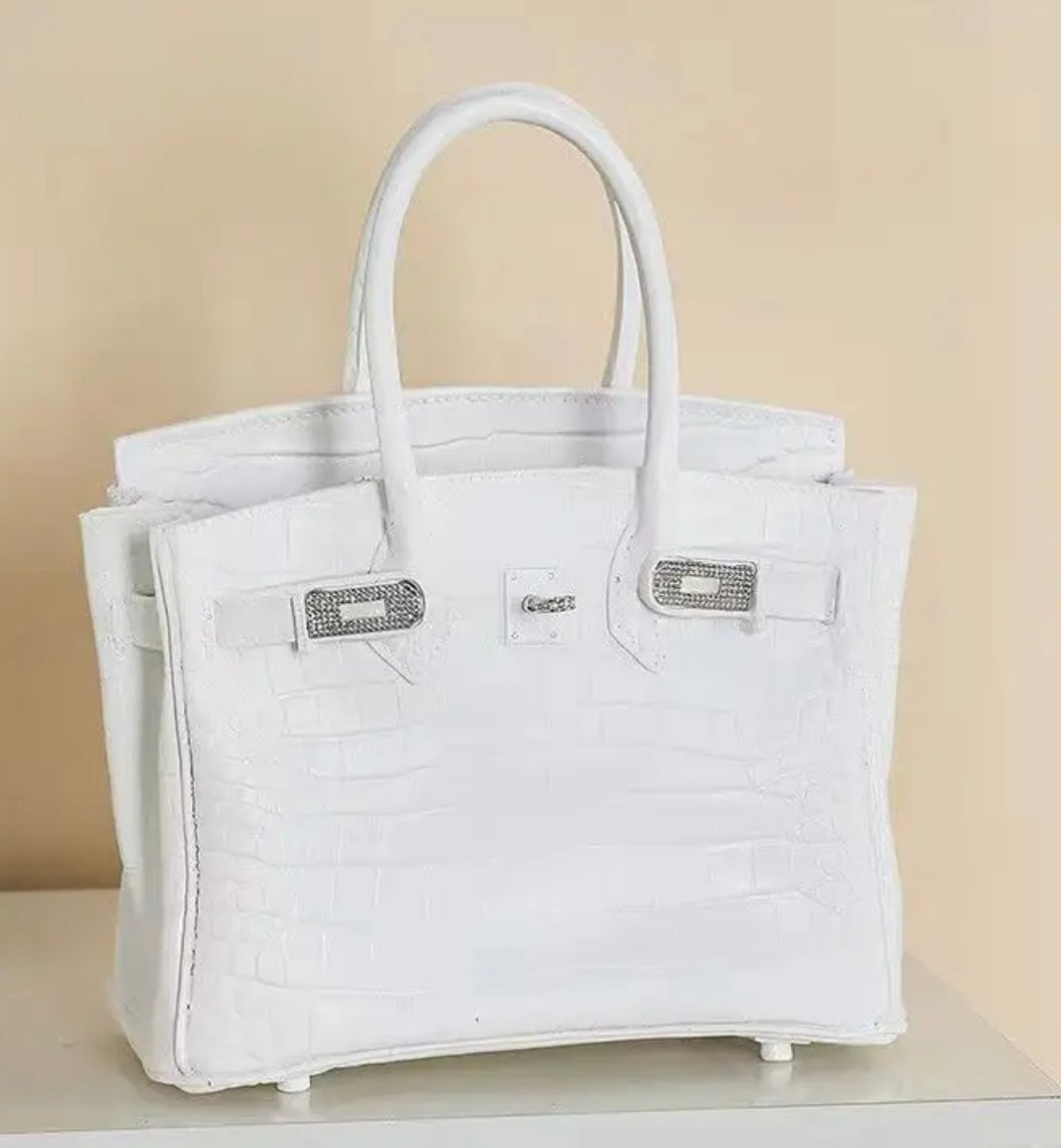 Luxury “Birkin” Inspired Resin Purse Vase