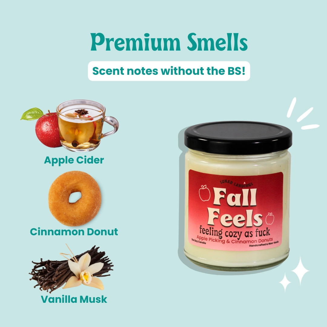 Fall Feels Apple Cider Donut Soy Candle