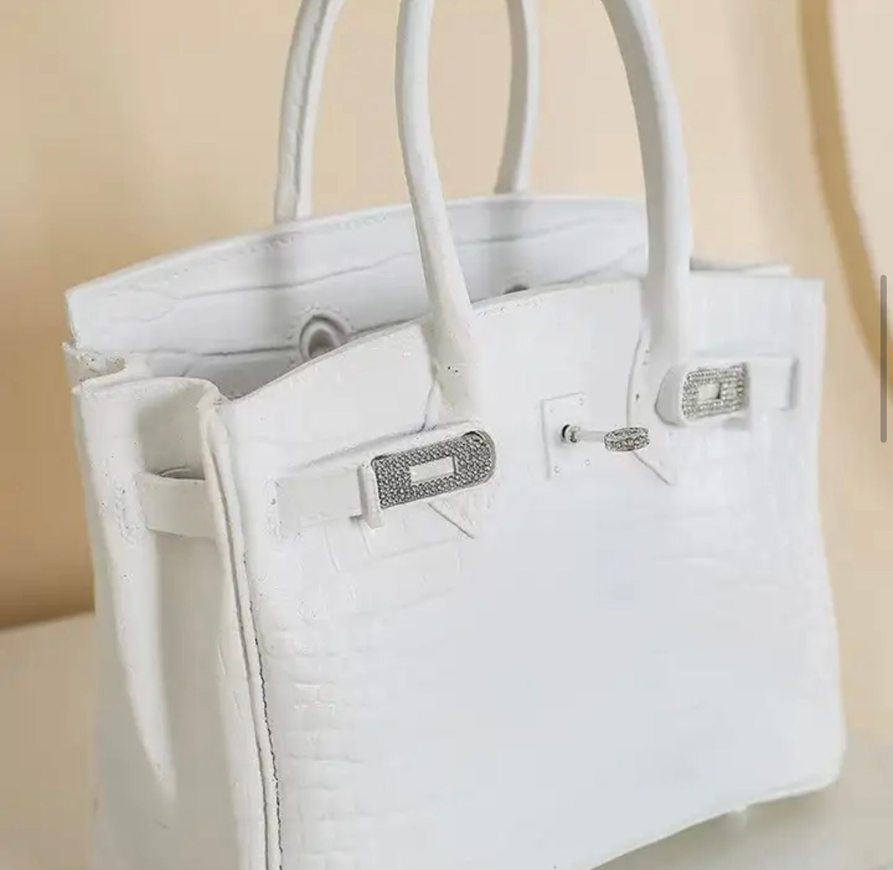 Luxury “Birkin” Inspired Resin Purse Vase