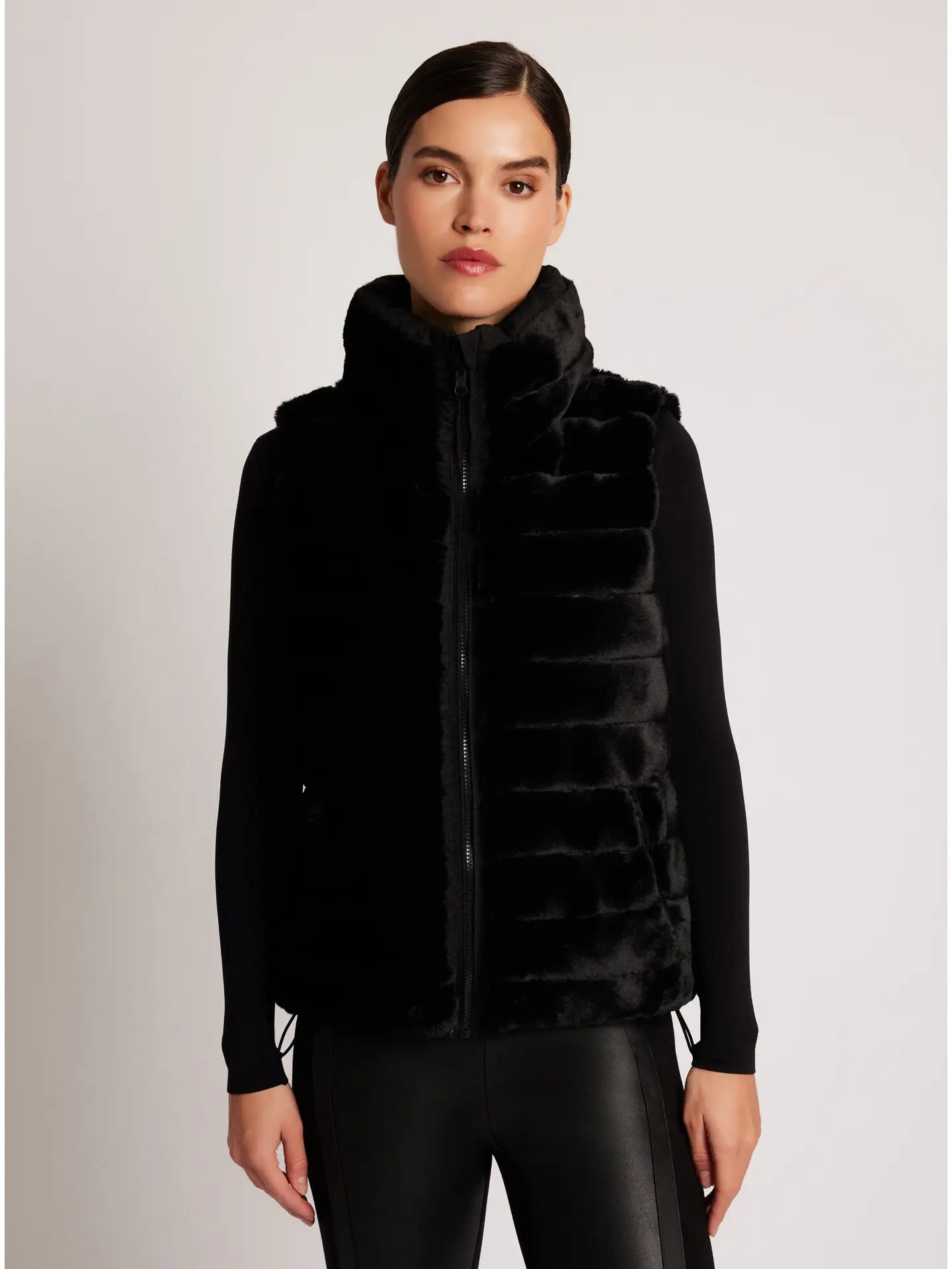 Davia Faux Fur Reversible Puffer Vest
