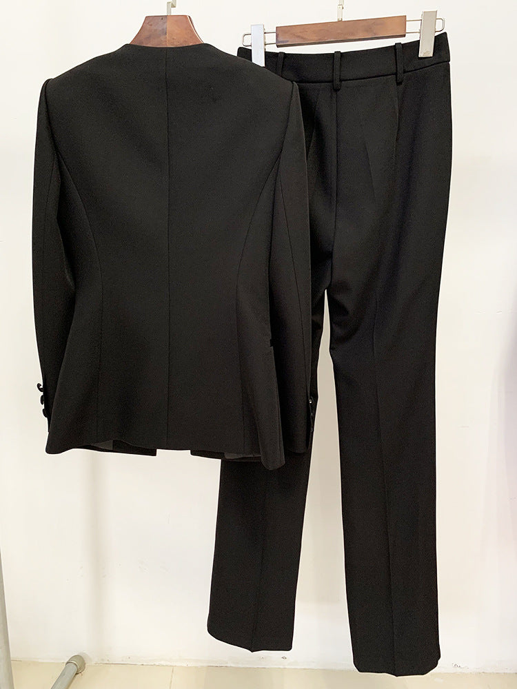 Jessa Cutout Blazer and Pant Suit