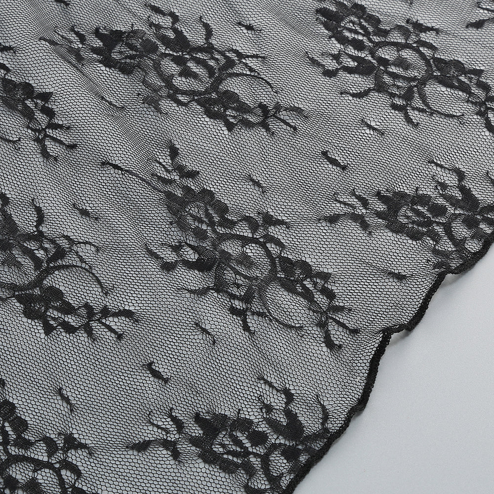 Layla Sequin One Shoulder Lace Mermaid Maxi Dress