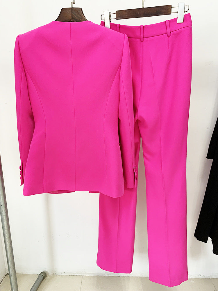 Jessa Cutout Blazer and Pant Suit