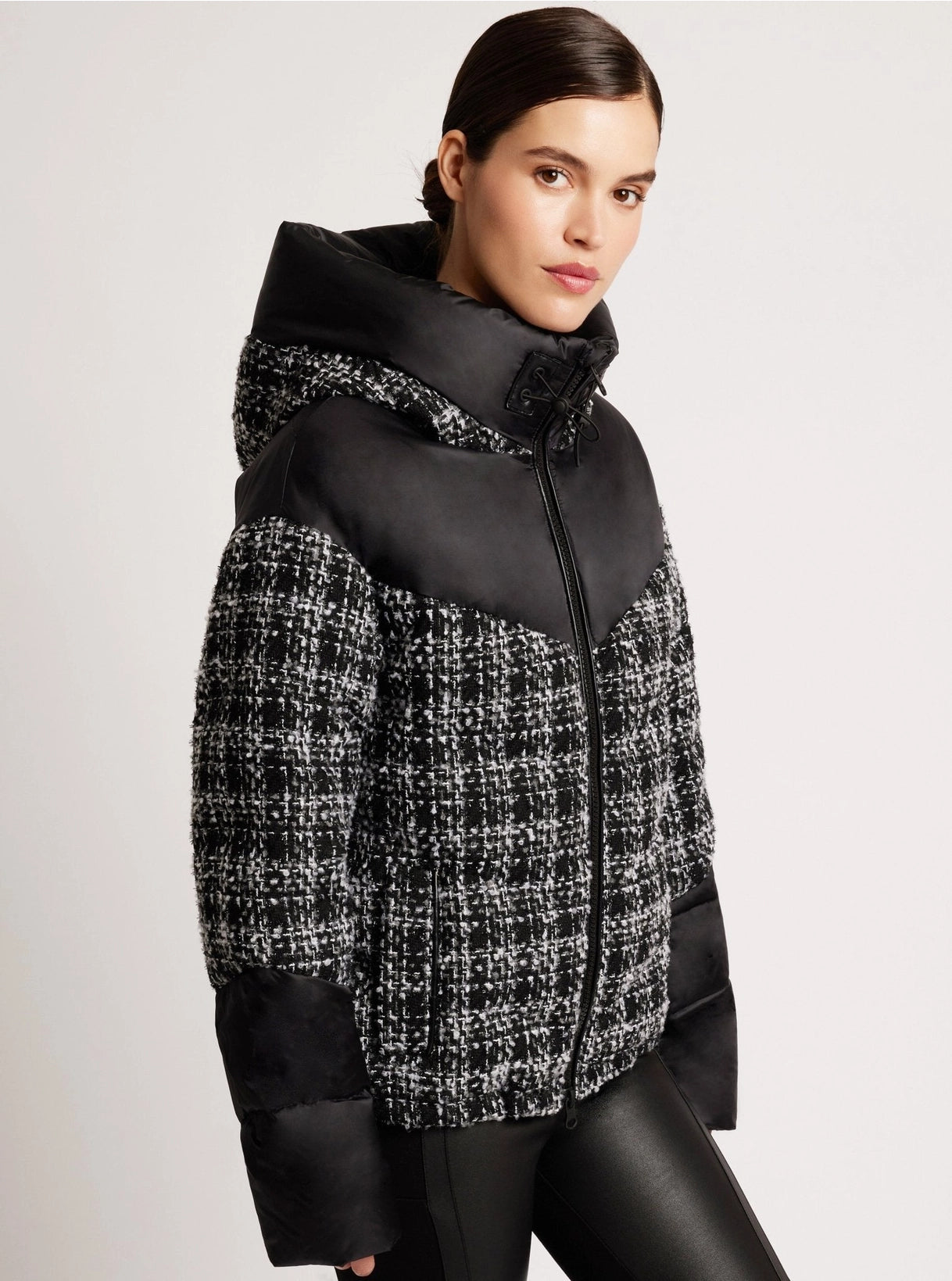 Jesselle Boucle Puffer Down-Filled Coat