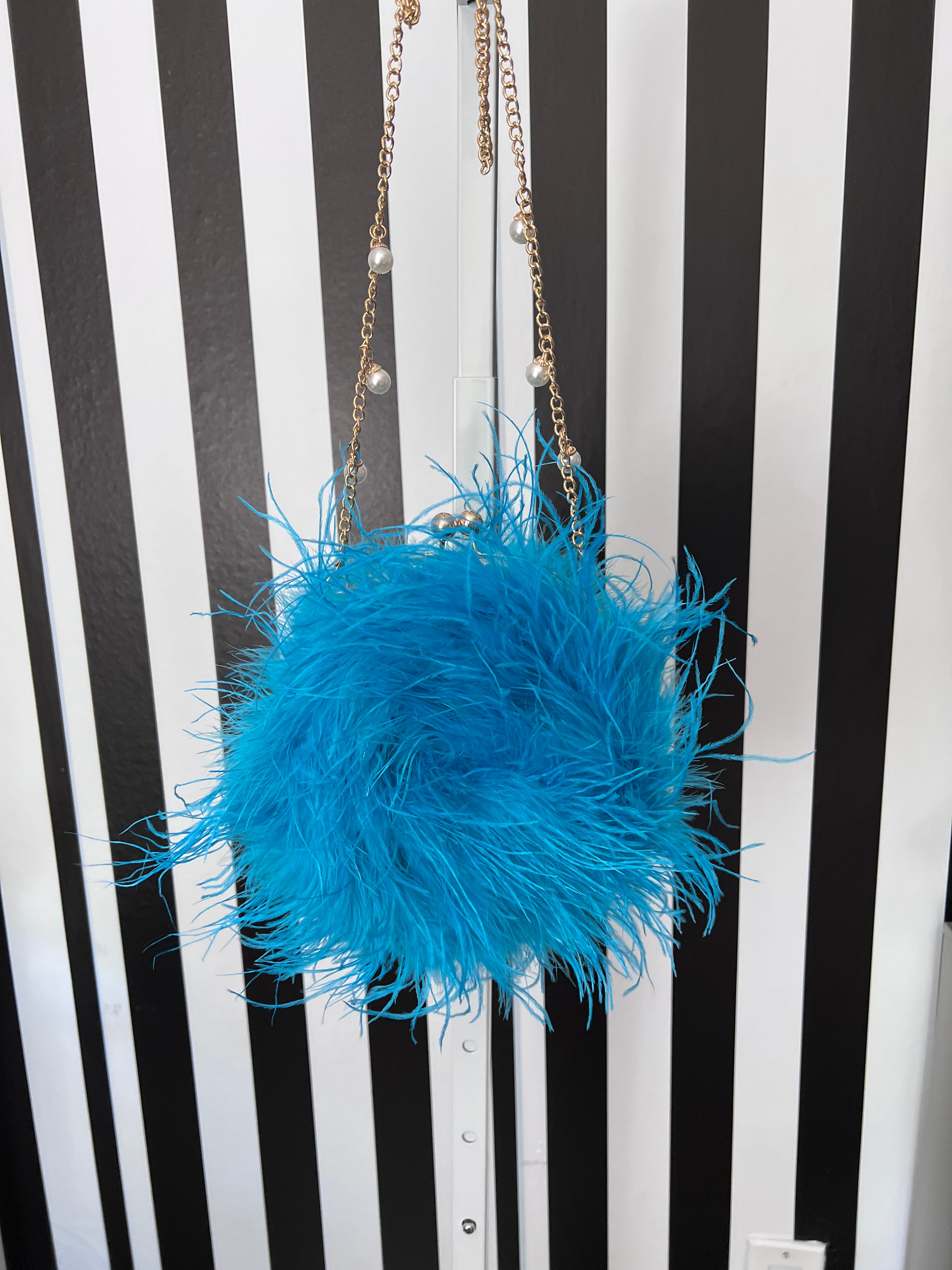 Xia Round Feather Handbag
