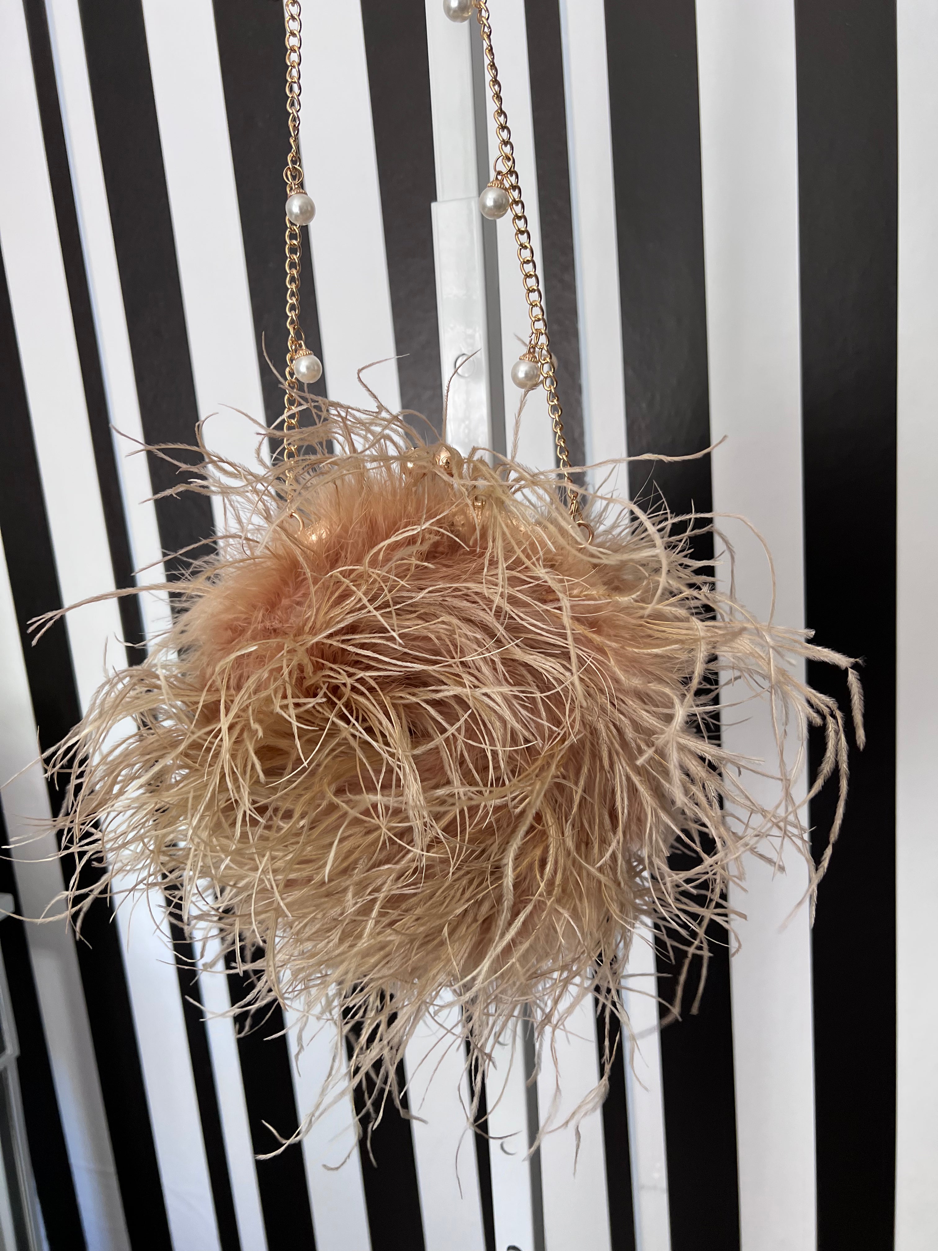 Xia Round Feather Handbag