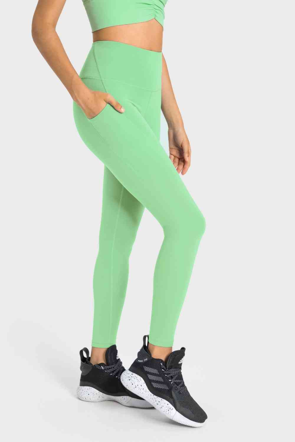 Rachel High-Rise Wide Waistband Pocket Yoga Leggings