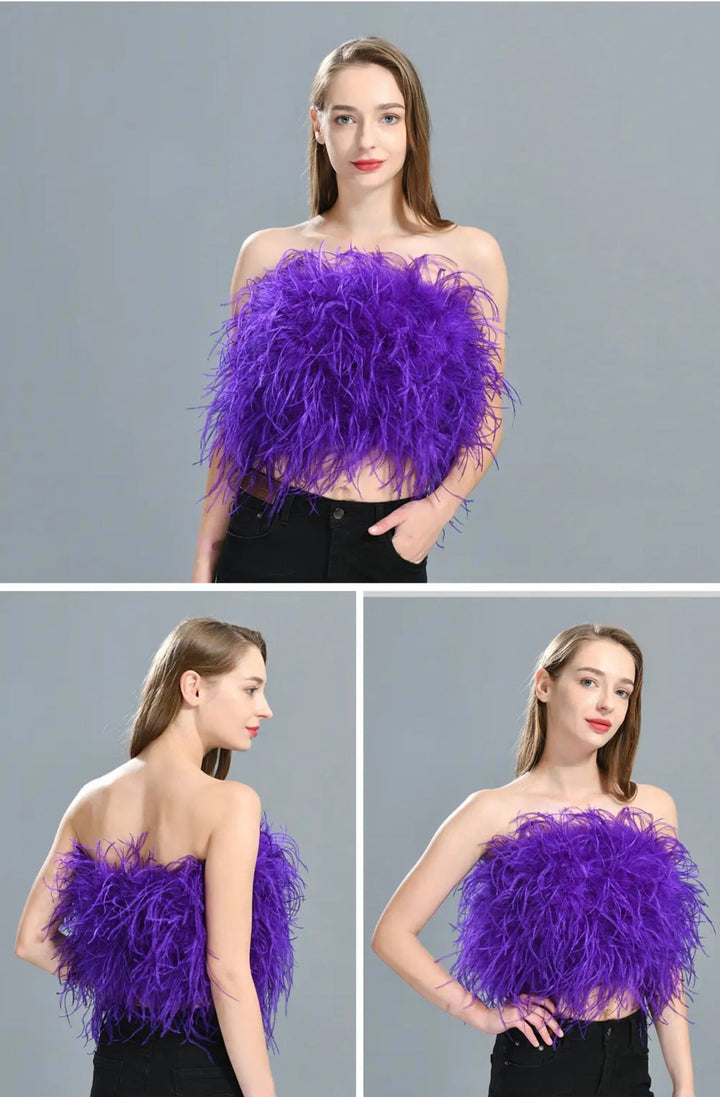Alania Feather Top 12" Length
