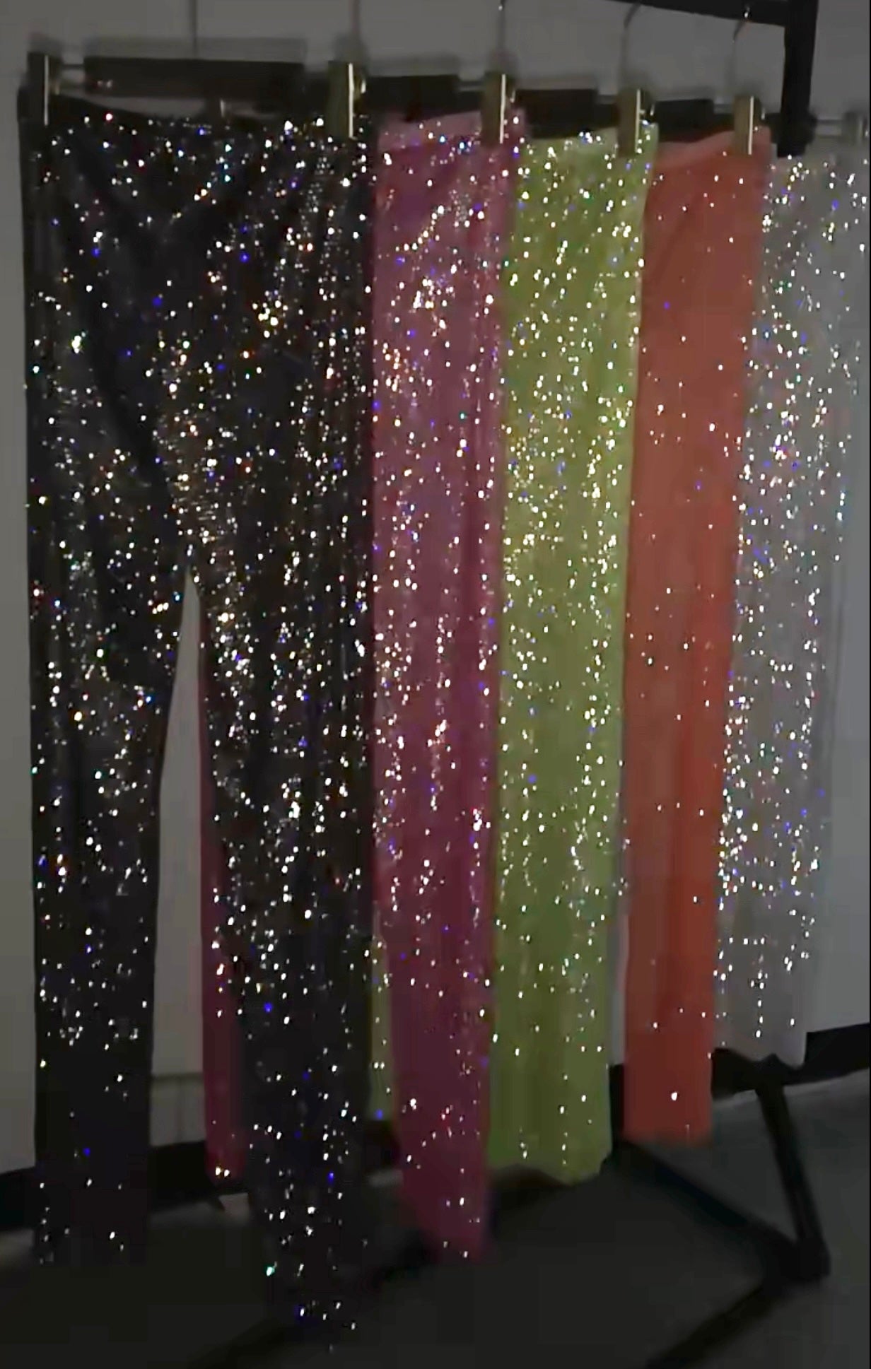 Andi Rhinestone Mesh Pants - Ever Chic Fashions