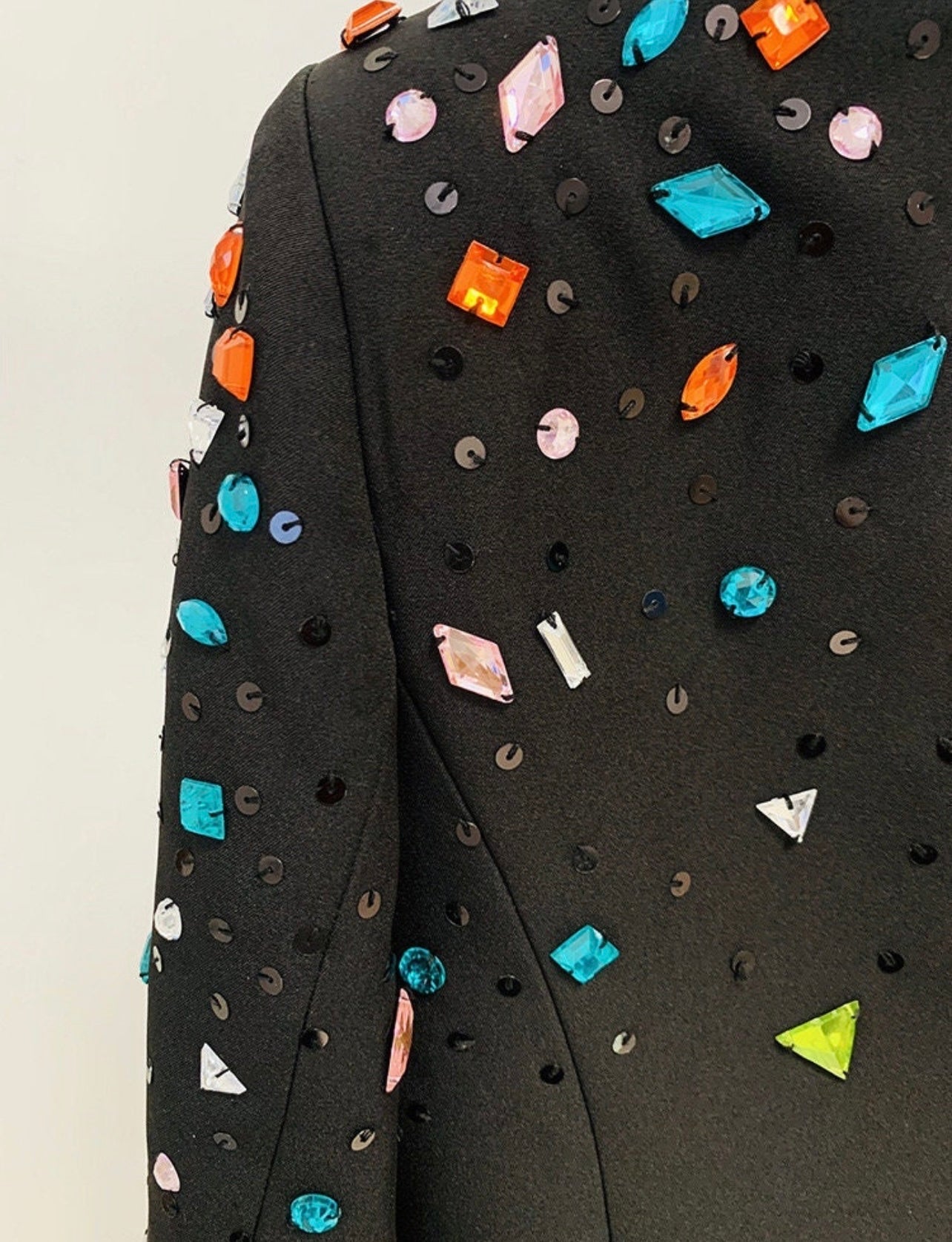 Elijah Colorful Gem Blazer and Pant Set - Ever Chic Fashions
