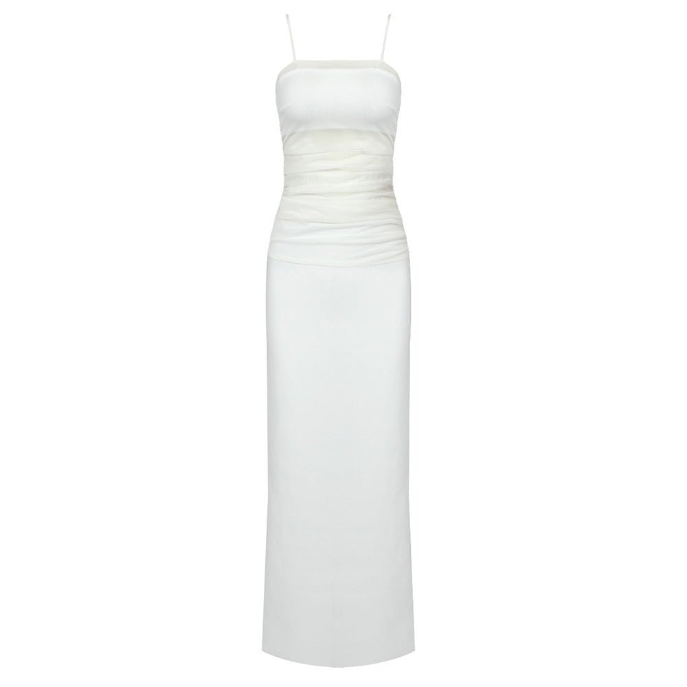 Maeva Mesh Detail Sleeveless Maxi Dress - Ever Chic Fashions