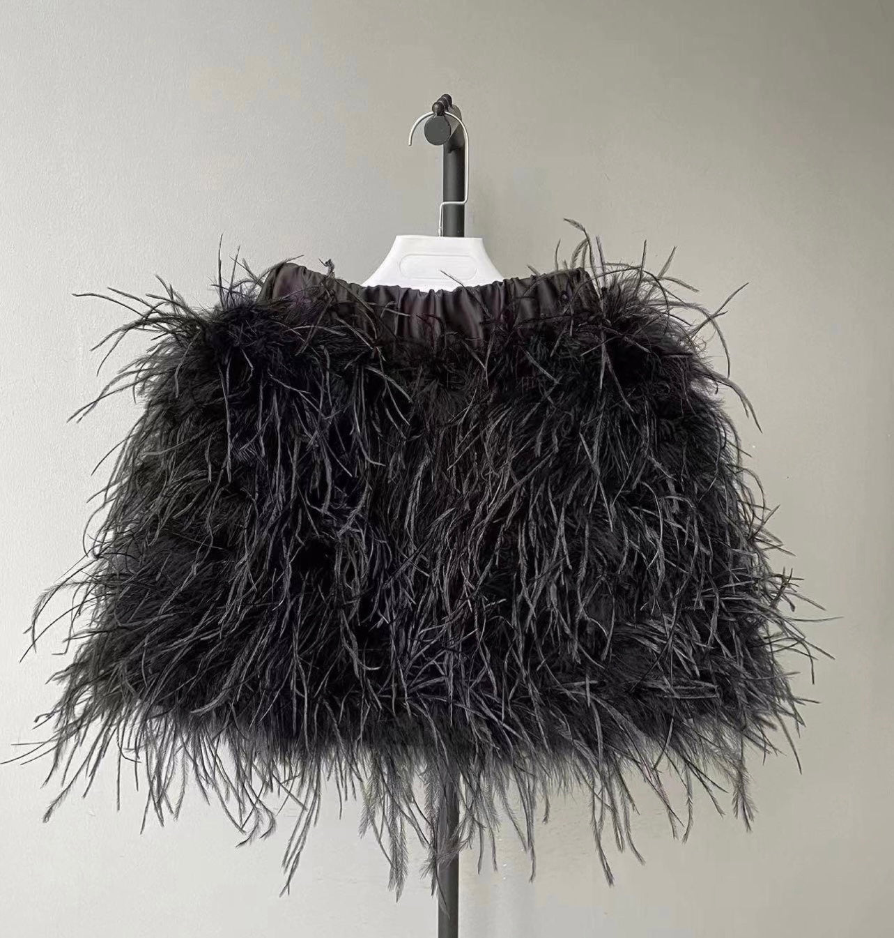 Tatum Feather Mini Skirt - Ever Chic Fashions