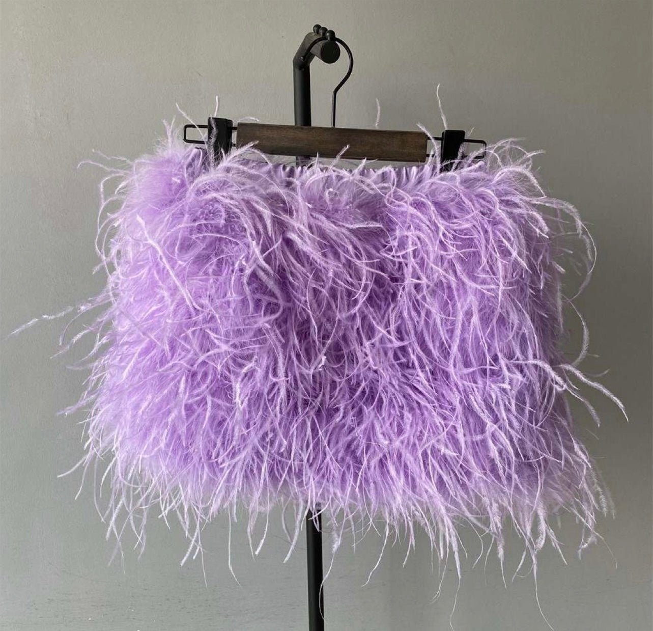 Tatum Feather Mini Skirt - Ever Chic Fashions