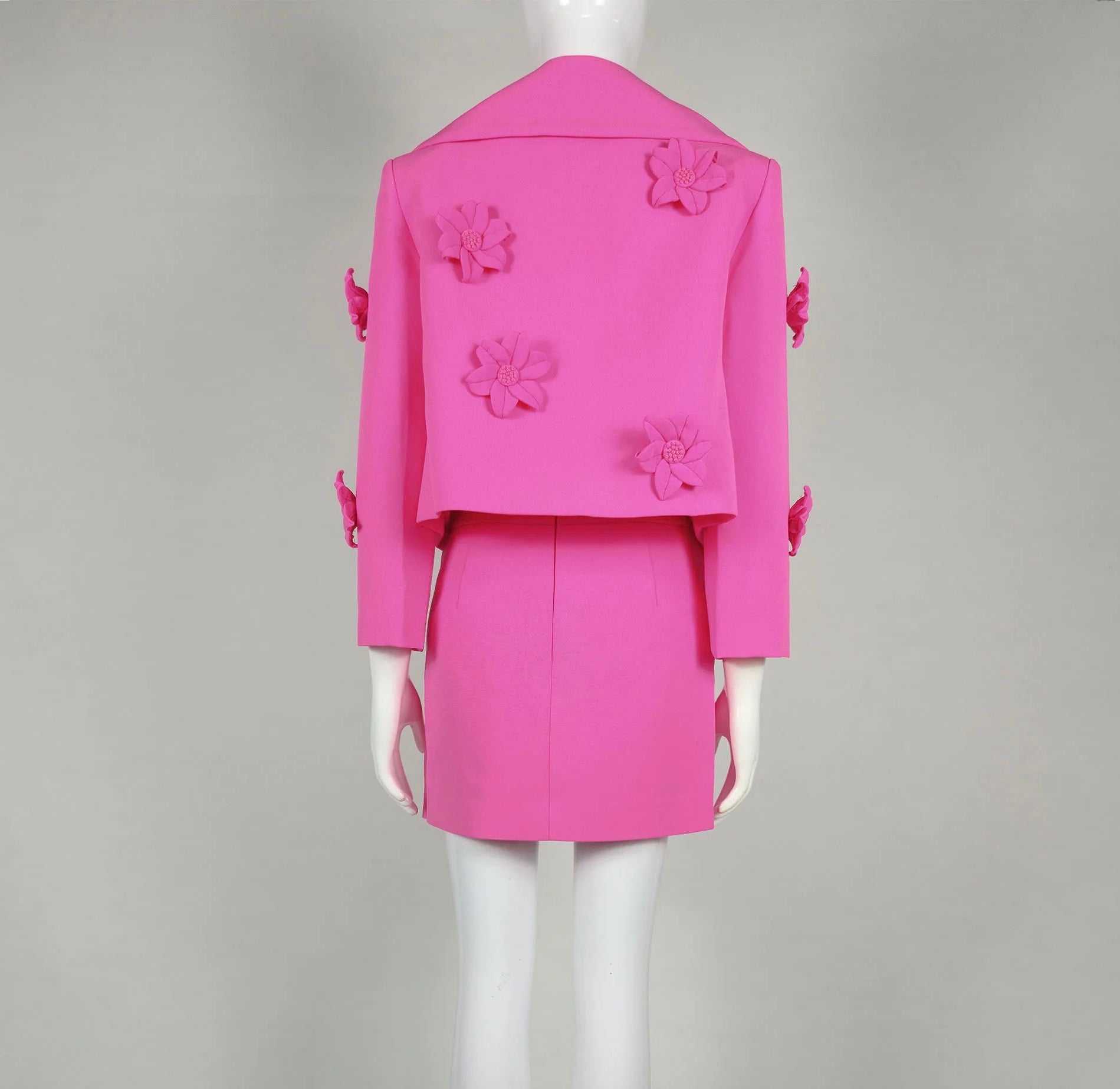 Tavia Floral Applique Blazer and Skirt Set - Ever Chic Fashions