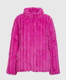 Saquoia Fuchsia Faux Fur Puffer Jacket