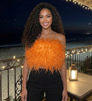 Alania Feather Top 12" Length