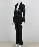 Sutton Lace and Sequin Blazer and Pant Set