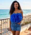 Alania Feather Top 12" Length