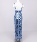 Mirella Ice Blue Sequin Maxi Dress