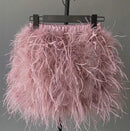 Tatum Feather Mini Skirt