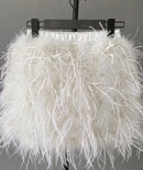 Tatum Feather Mini Skirt