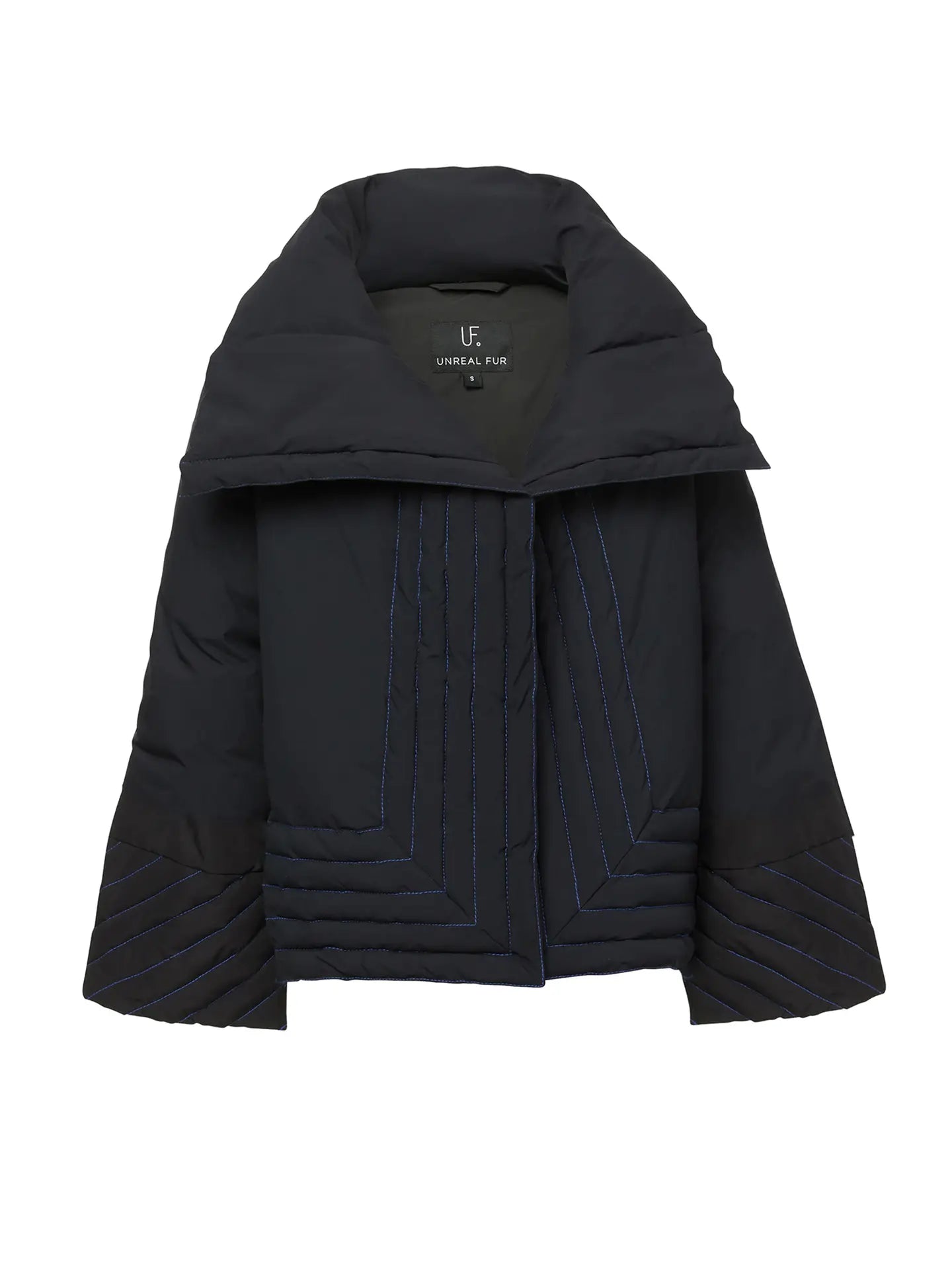 Ryker Geometric Wrap Puffer Coat