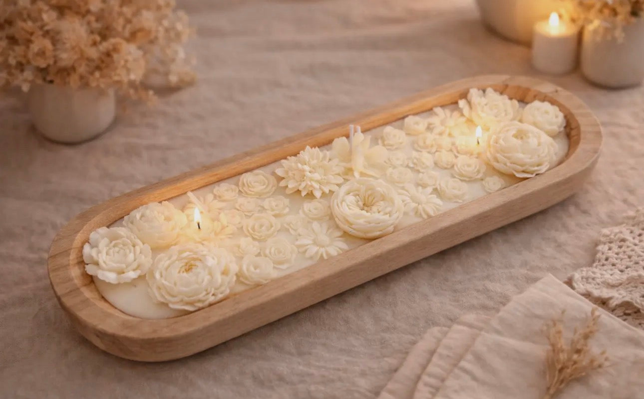 Not So Secret Garden Dough Bowl Candle