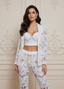 Sutton Lace and Sequin Blazer and Pant Set