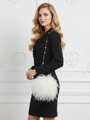 Xia Round Feather Handbag