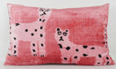 Lawrence & Pablo Cats - Ikat Silk/Velvet Pillowcase 16x24”