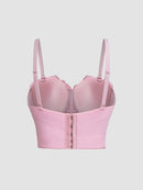 Mala 3D Floral and Pearl Embellished Bustier