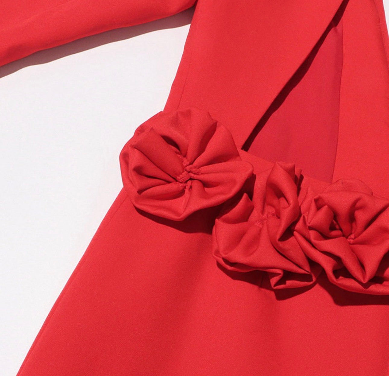 Marise Backless 3D Rose Detail Blazer