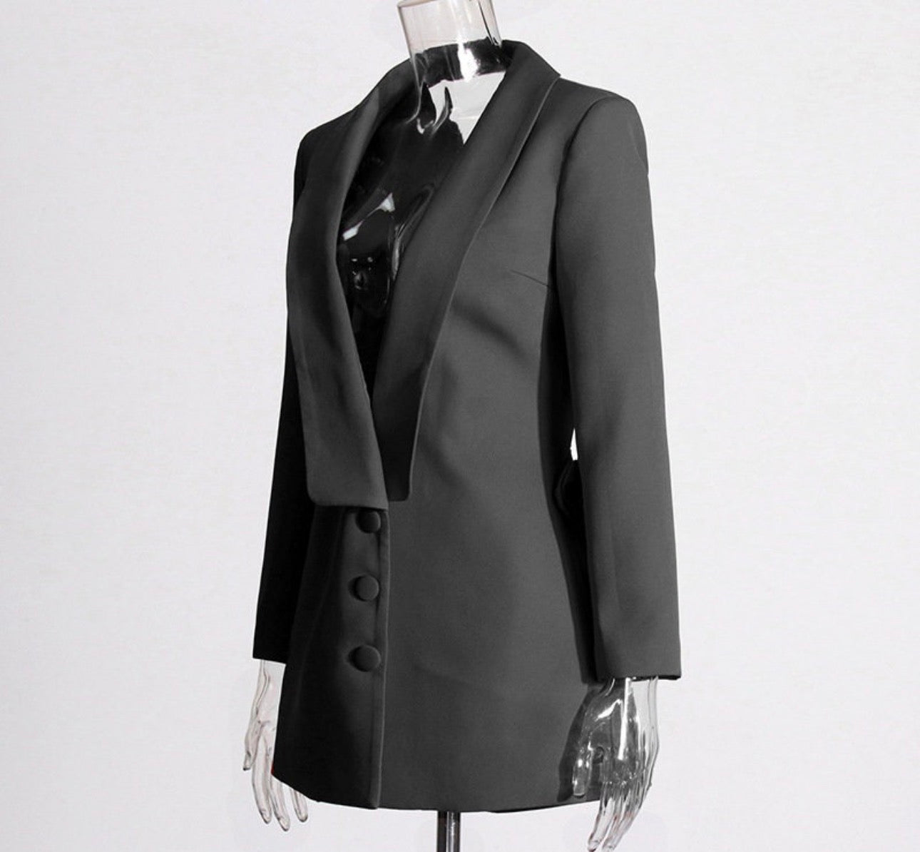 Marise Backless 3D Rose Detail Blazer