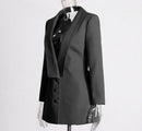 Marise Backless 3D Rose Detail Blazer