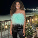 Alania Feather Top 12" Length