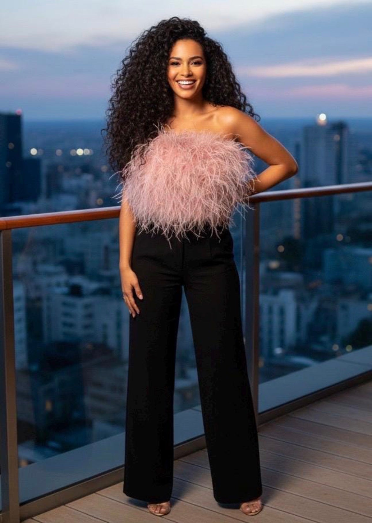 Alania Feather Top 12" Length