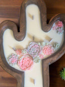 Colorful What the Succulent Cactus Dough Bowl Candle