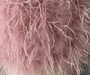 Dira Long Fluffy Feather Coat