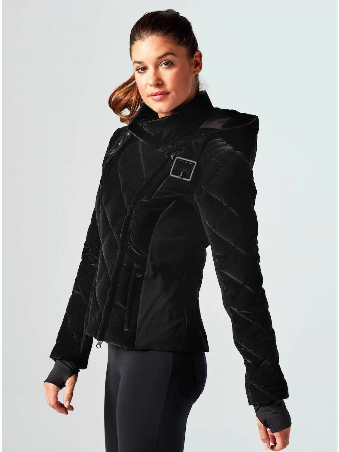 Kyan Carbon Coated Jacket with Removable Faux Fur Collar