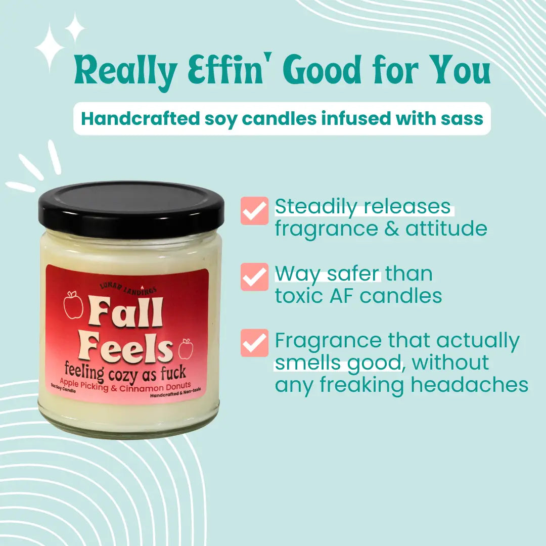 Fall Feels Apple Cider Donut Soy Candle
