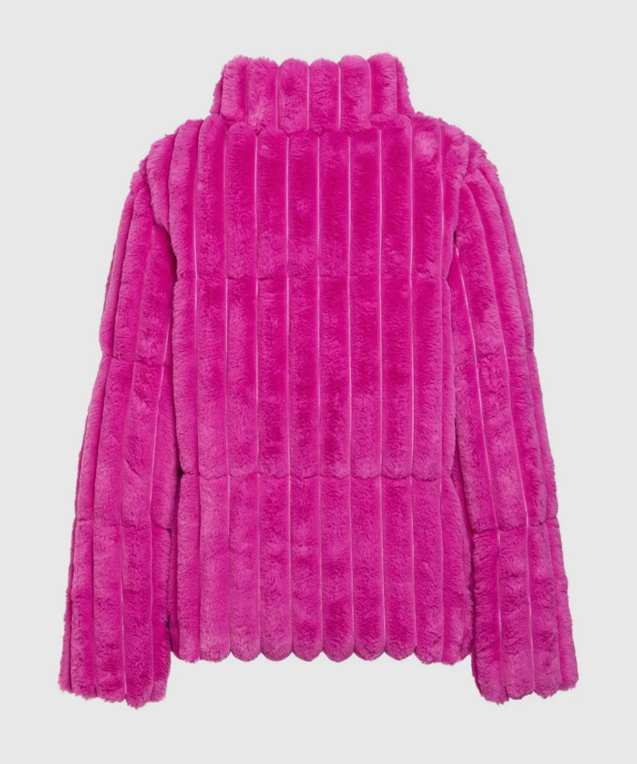 Saquoia Fuchsia Faux Fur Puffer Jacket