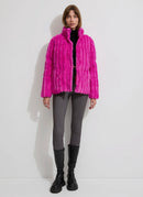 Saquoia Fuchsia Faux Fur Puffer Jacket