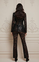 Sutton Lace and Sequin Blazer and Pant Set