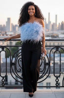 Alania Feather Top 12" Length