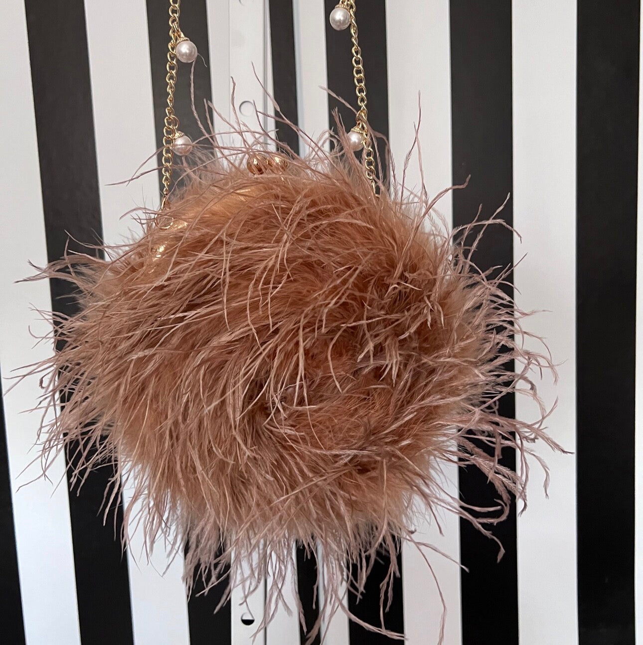 Xia Round Feather Handbag