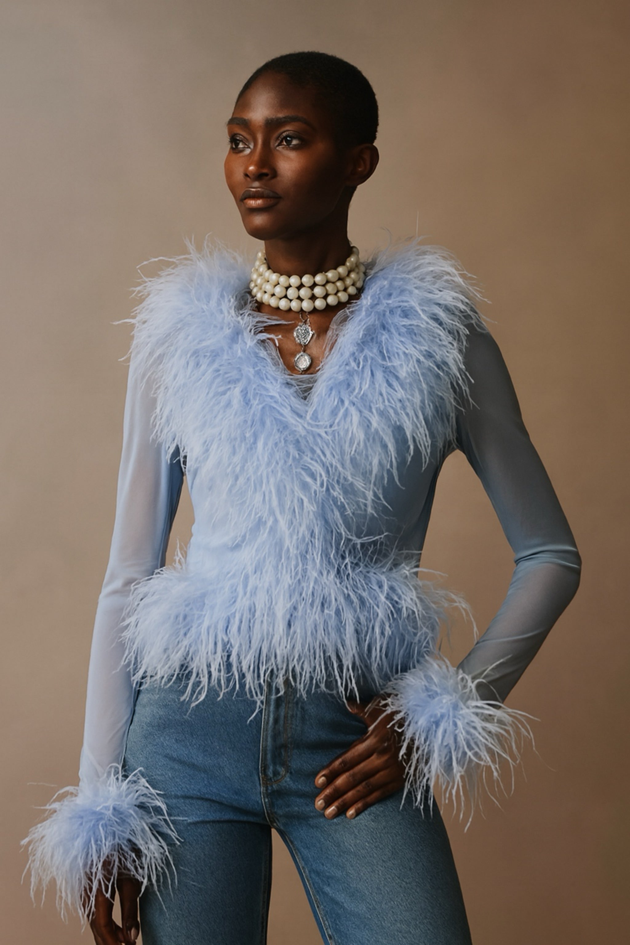 S - 34.5" Bust Size / Baby Blue