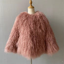 Zuzu Kids Size Mongolian Fur Coat